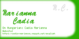 marianna cadia business card